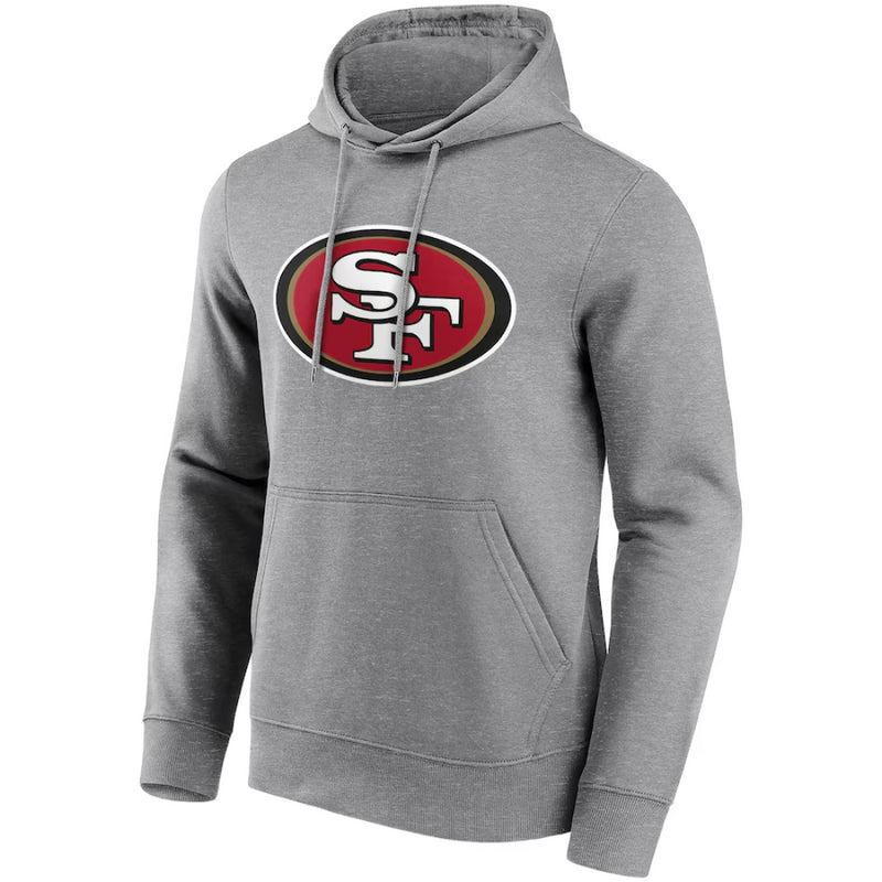 San Francisco 49ers Hoodie Men's NFL Grey Logo Hoodie