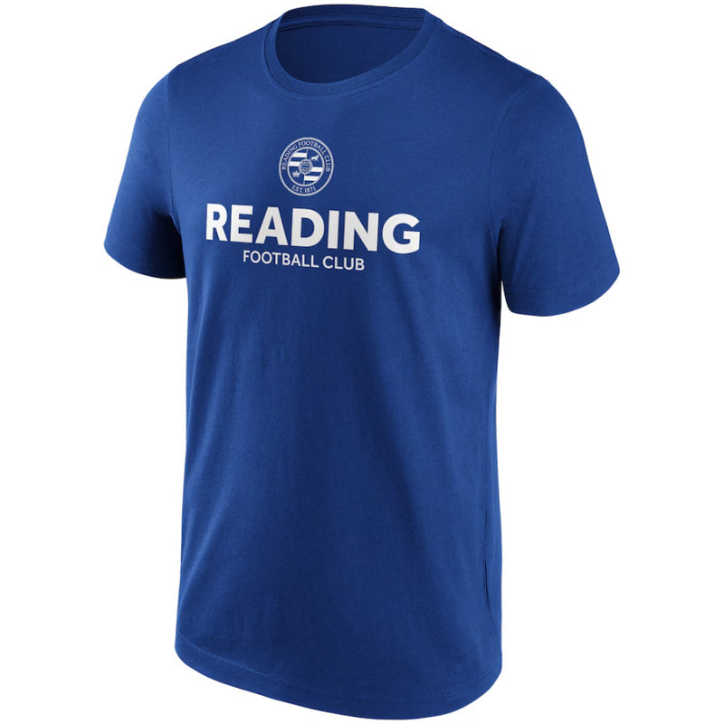 Reading Men's Football T-Shirts Wordmark Logo Graphic Top