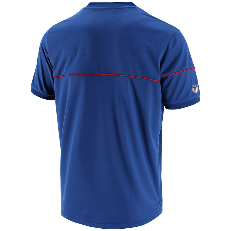 New York Giants Polo Men's Prime Blue Short Sleeve Polo Shirt