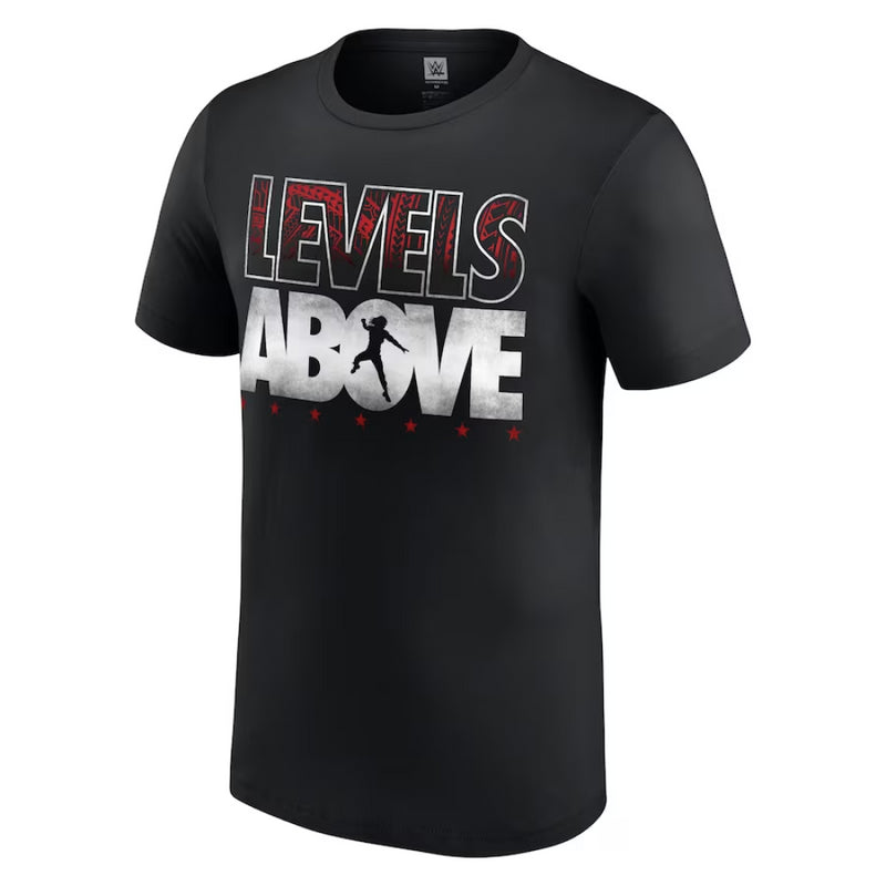 Roman Reigns WWE T-Shirt Men's Black Levels Above Top