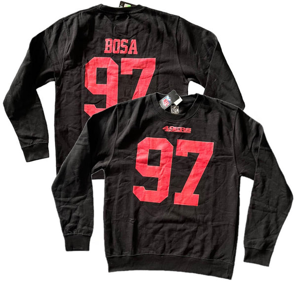 San Francisco 49ers Sweatshirt Women's NFL Bosa 97 N&N Top