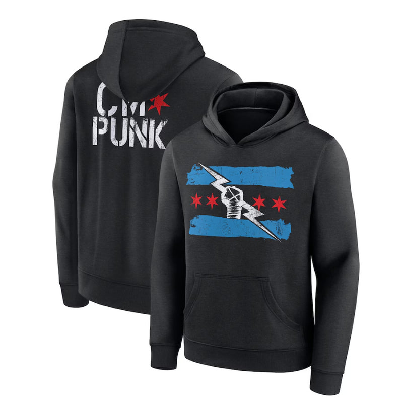 CM Punk Kid's Hoodie WWE The Return Black Hoodie