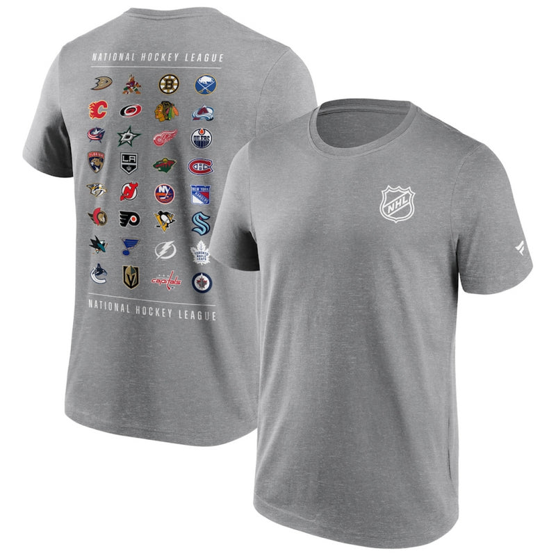 NHL All Team T-Shirt Men's NHL Grey Top