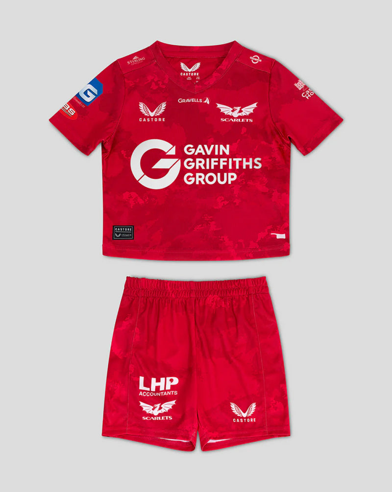 Scarlets Rugby Mini Kit Kid's Castore Home Mini Kit
