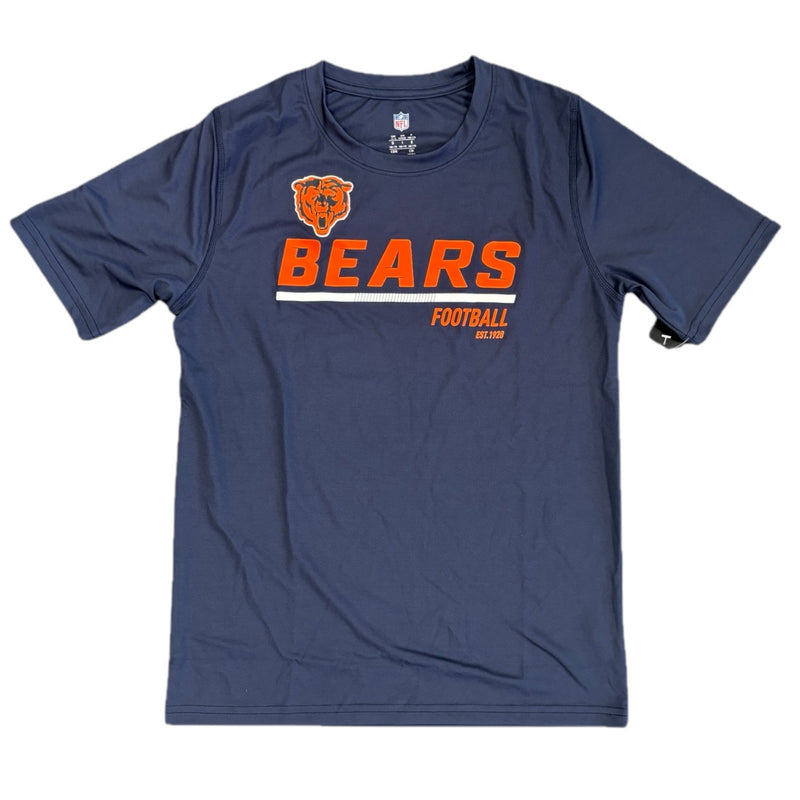 Chicago Bears Navy T-Shirt Kid's NFL Engange Poly Top