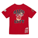 Miami Heat NBA T-Shirt Men's Mitchell & Ness Red Origins Top
