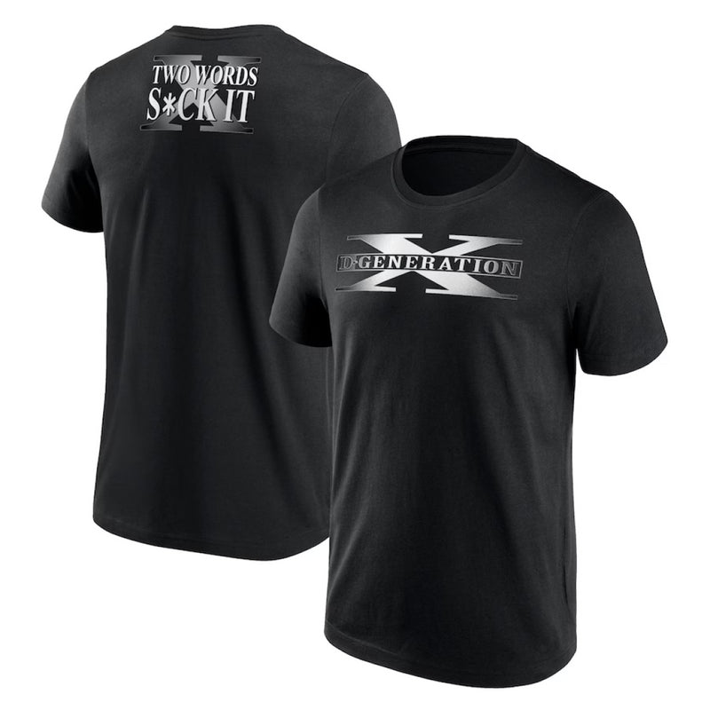 WWE Men's Graphic T-Shirt D-Generation X Two Words Top