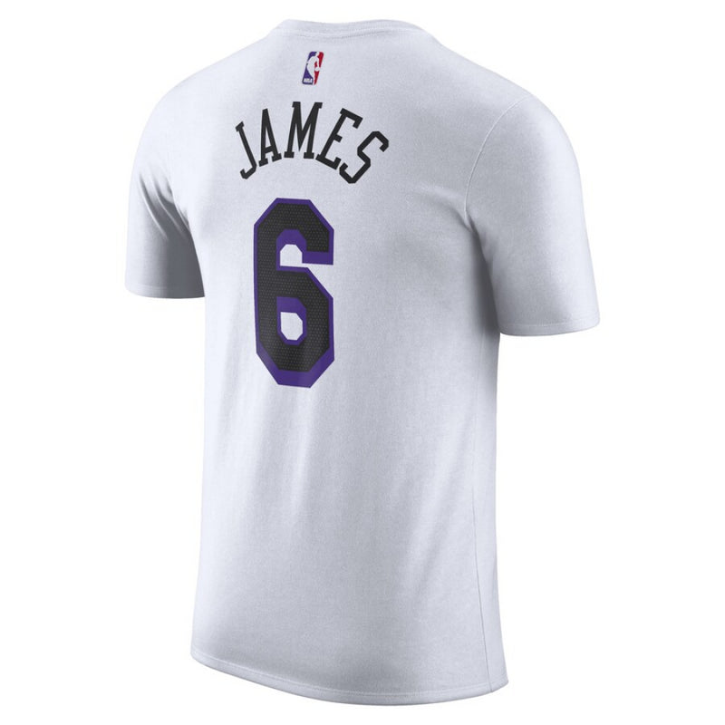 Los Angeles Lakers T-Shirt NBA Nike LeBron James City Top
