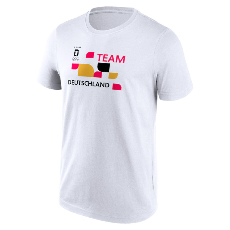 Team D Olympics T-Shirt Men's White Hometown Graphic Top