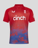 England Cricket Kid's Jersey Castore Red  T20 SS Top