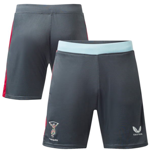Harlequins Kid's Rugby Shorts Castore Grey Gym Shorts
