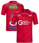 Scarlets Men's Rugby Shirt Castore Red Home Jersey