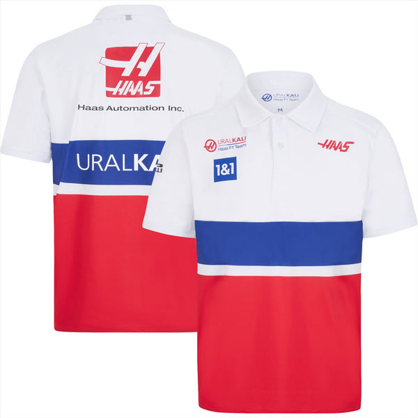 Haas Racing F1 Polo Shirt Men's Stichd Team 2021 Polo Shirt