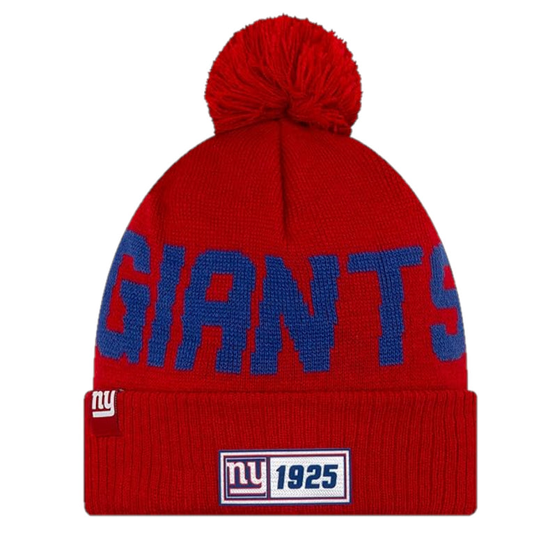 New York Giants Beanie New Era NFL Sideline Road Reverse Hat