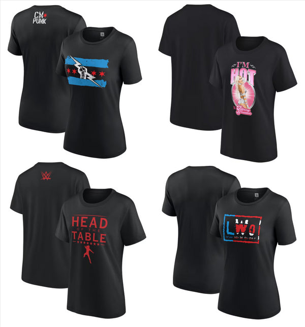 WWE Wrestling Women's T-Shirt Fanatics Top