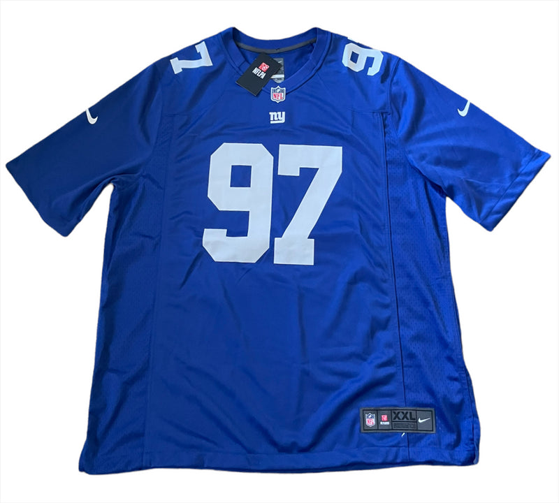 New York Giants Jersey Men's Nike NFL Home Top - Lawrence 97