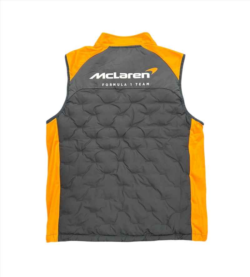 McLaren Castore Men's Gilet F1 Team Pit Lane Crew Padded Jacket