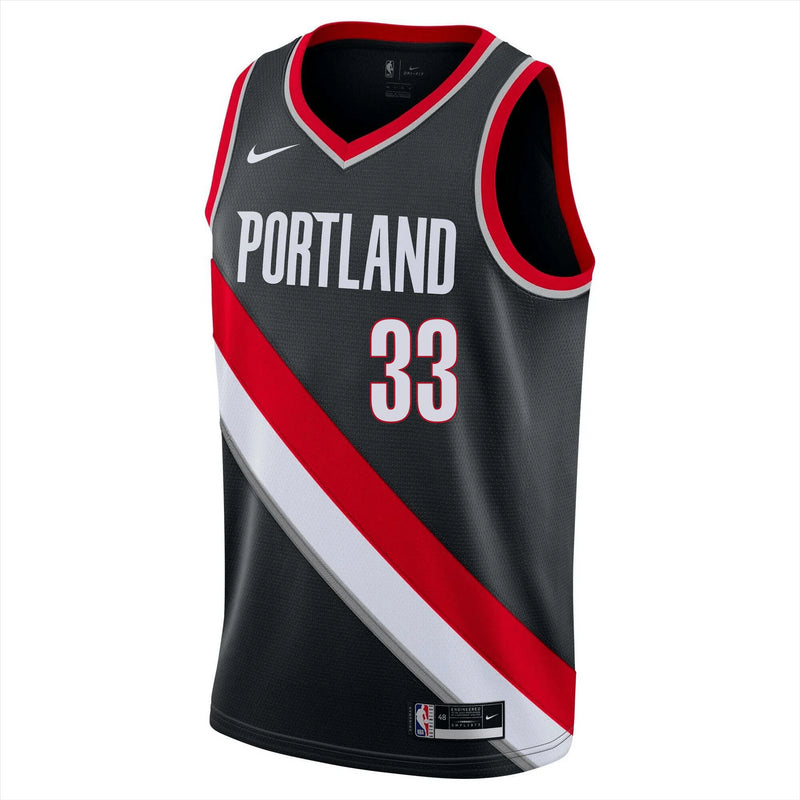 Portland Trail Blazers Jersey Men's NBA Nike Icon Jersey - Camara 33