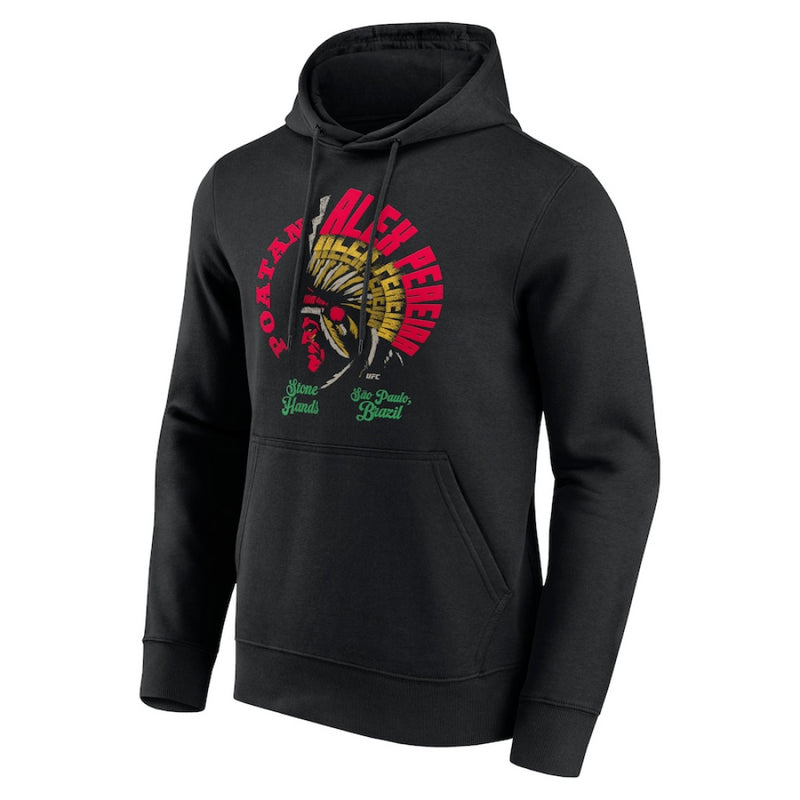 UFC Alex Pereira Hoodie Men's Black Poatan Headdress Hoodie