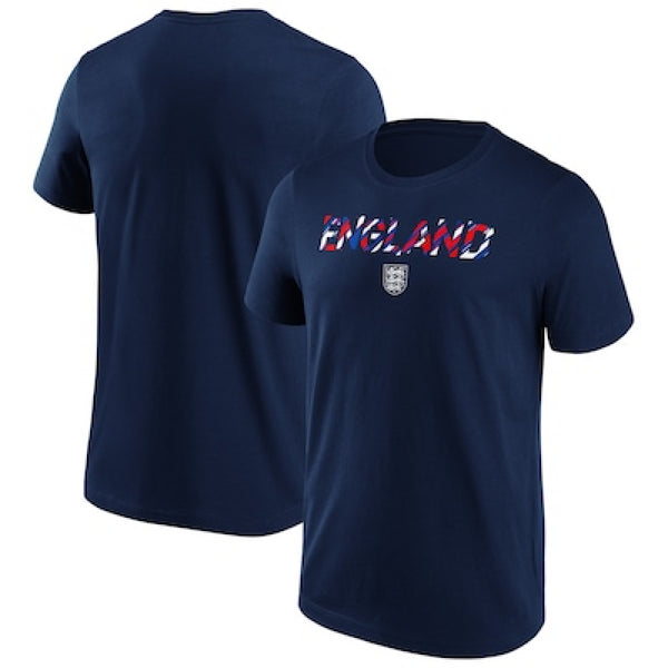 England Men's Graphic T-Shirt Football Fragment Wordmark Top