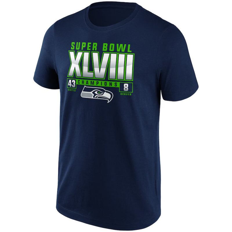 Seattle Seahawks Men's T-Shirt NFL Hometown Navy Top