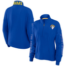 Los Angeles Rams Sweatshirt NFL Women's Erin Andrews Half Zip Top