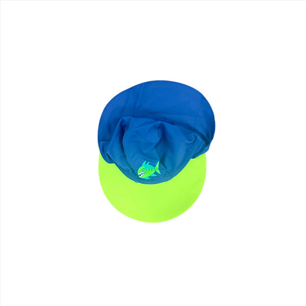 Zoggs Kid's Sun Cap Blue & Green Swim Sun Protection Hat