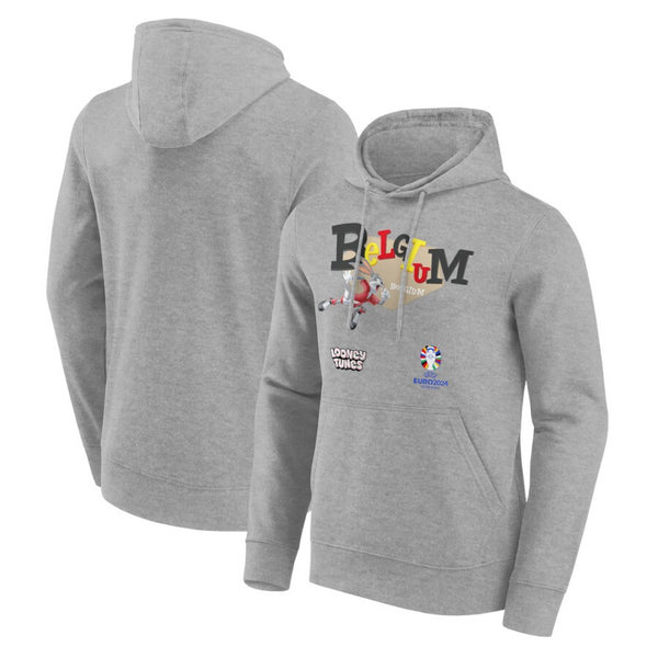 Uefa Euro 2024 Hoodie Men's Belgium Looney Tunes Hoodie