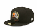 Cleveland Browns NFL Cap Adult New Era Black Fitted Hat