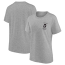 Team D Olympics T-Shirt Women's Small Logo Grey Top