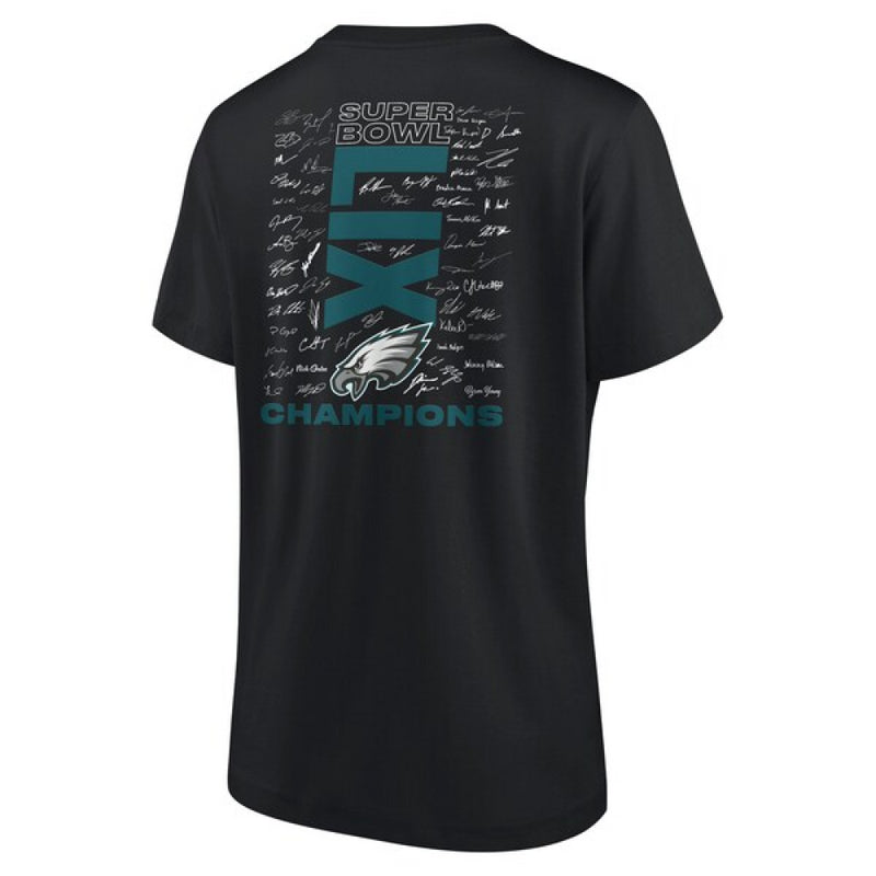 Philadelphia Eagles Women's T-Shirt NFL Super Bowl Roster Top