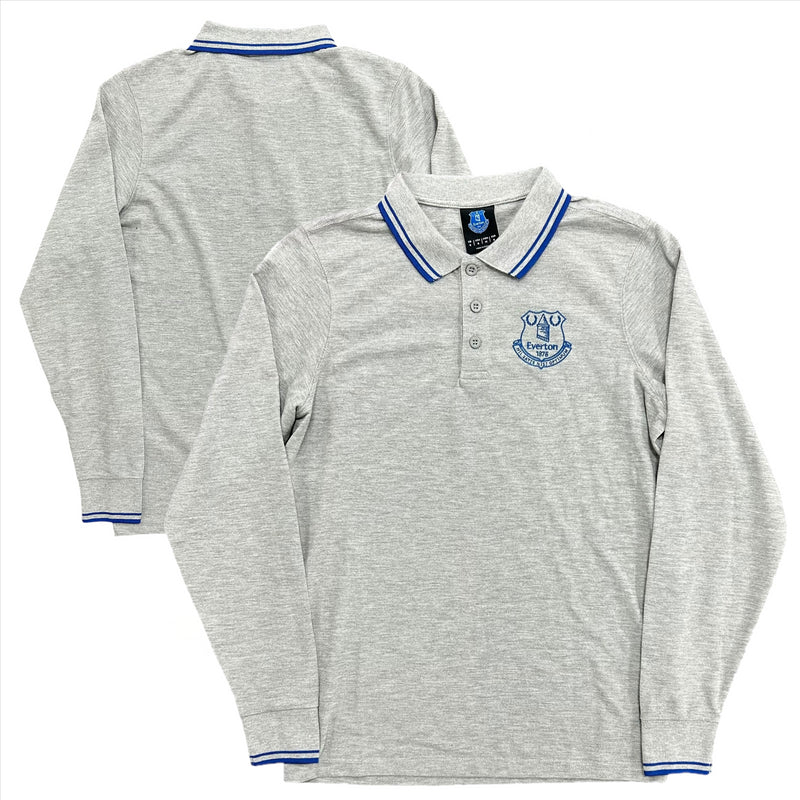 Everton Men's Football Polo Essentials Long Sleeve Polo Shirt