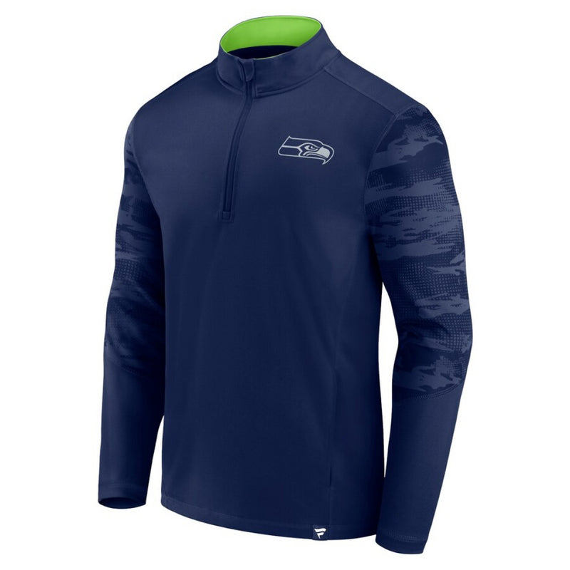 Seattle Seahawks 1/4 Zip Men's NFL Iconic Defender QZ