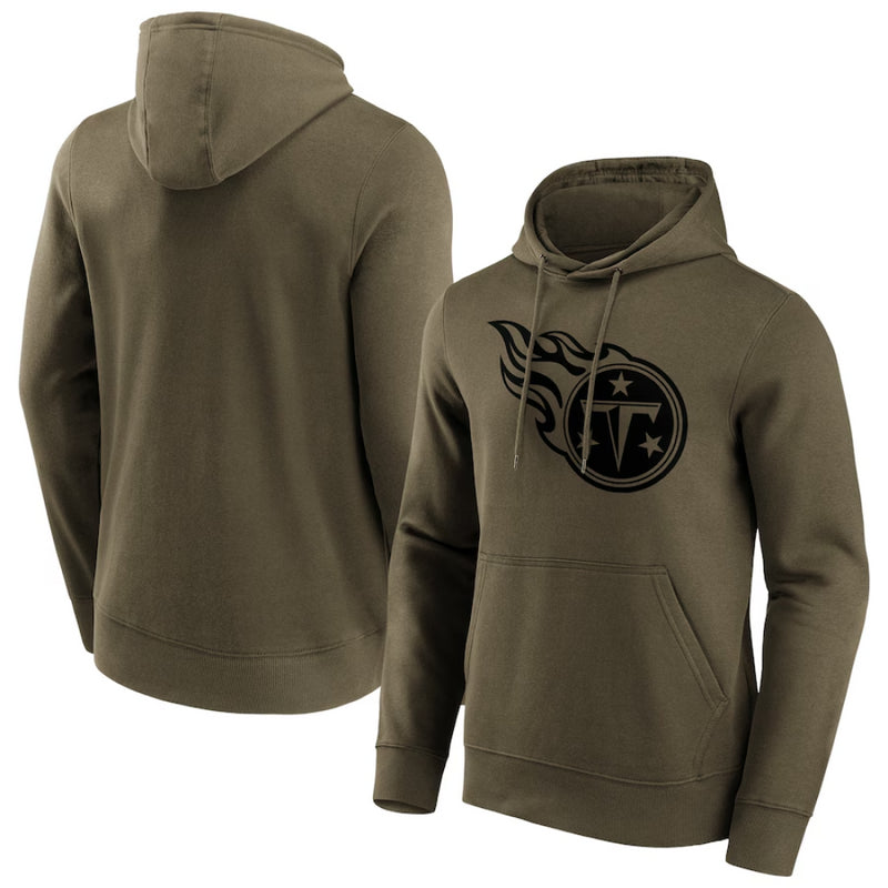 Tennesee Titans Men's Hoodie NFL Khaki Logo Hoodie