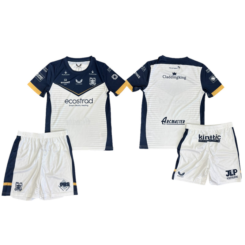 Hull Fc Rugby Mini Kit Kid's Castore White 23/24 Home Kit