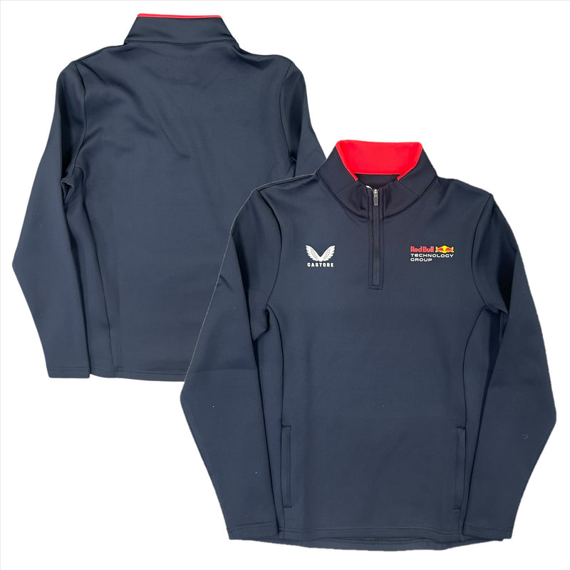 Red Bull Racing Top F1 Castore Navy Factory Quarter Zip Top
