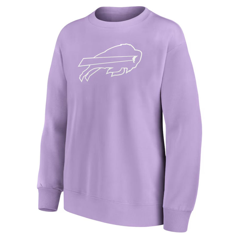 Buffalo Bills Lilac Sweatshirt Women's NFL Mono Logo Top
