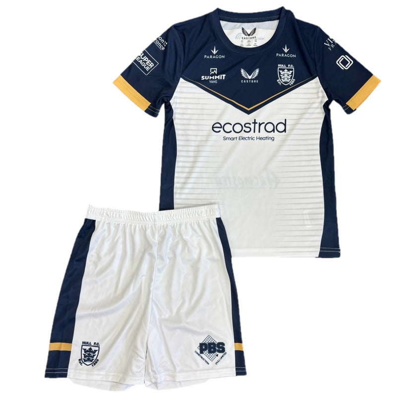 Hull Fc Rugby Mini Kit Kid's Castore White 23/24 Home Kit