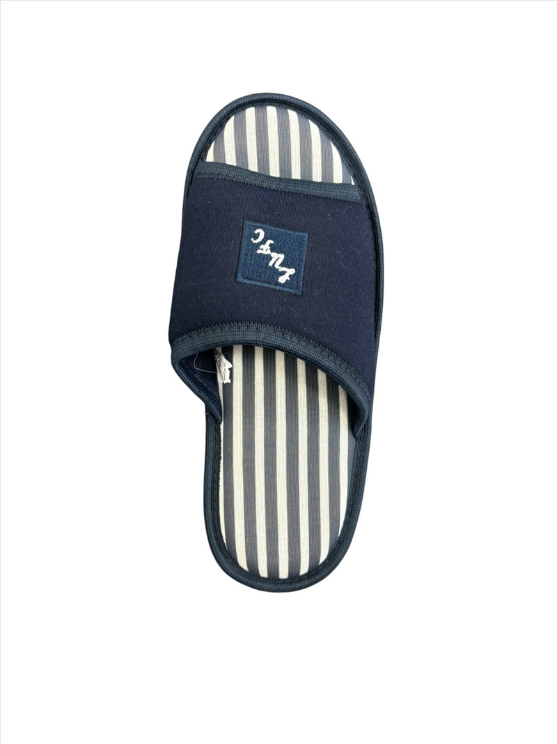 Leeds United Men's Slipper Football Open Toe Crest Slipper