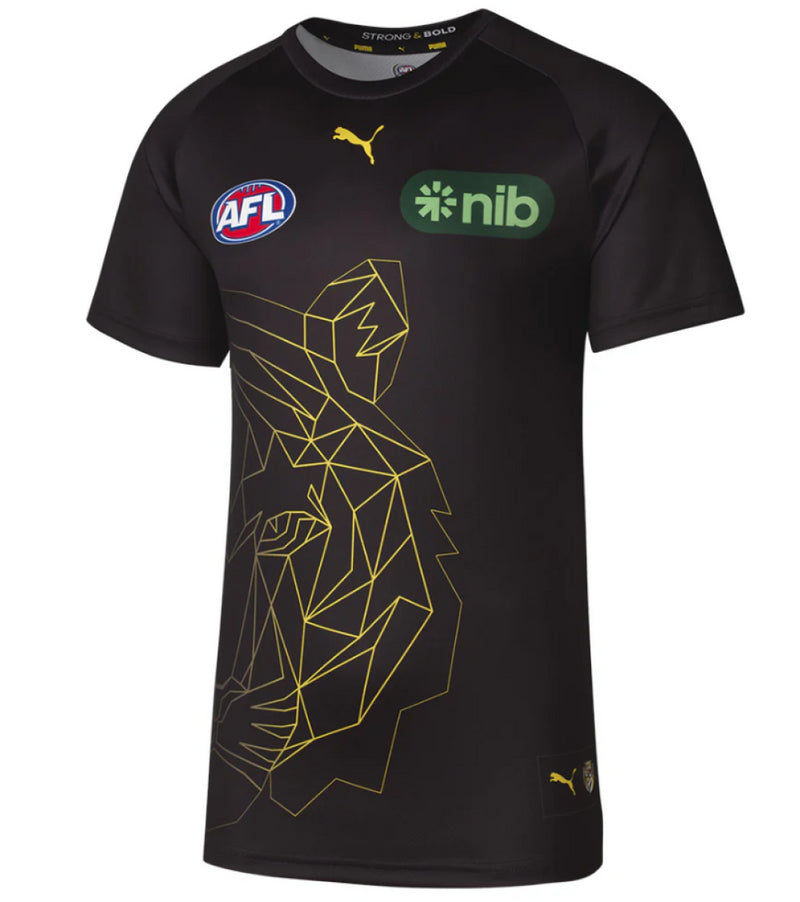 Richmond Tigers AFL Shirt Men's Puma 2024 Warm Up Top