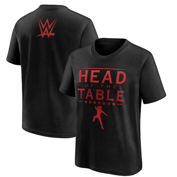Roman Reigns WWE T-Shirt Kid's Black Head Of The Table Top