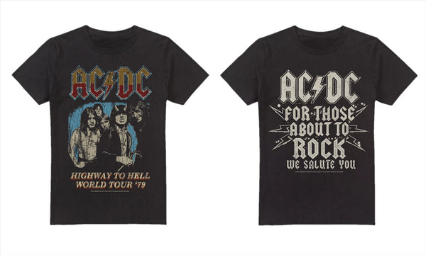 AC/DC 2 Pack T-Shirt Men's Multi Pack Top Set