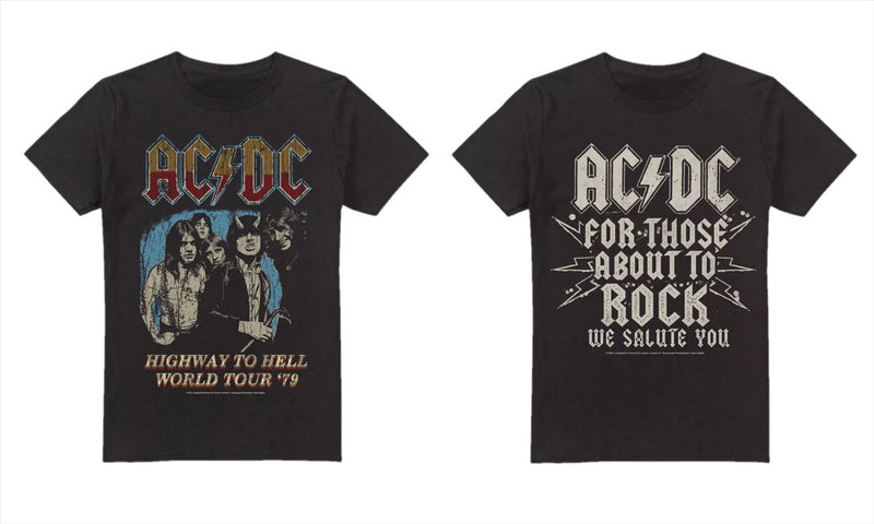 AC/DC 2 Pack T-Shirt Men's Multi Pack Top Set