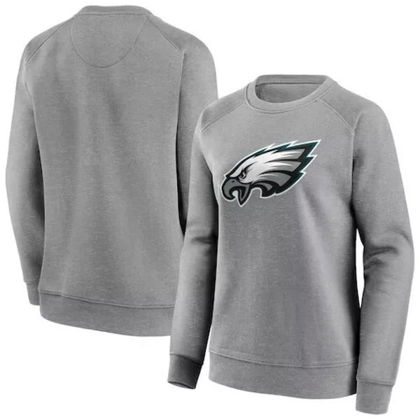 Philadelphia Eagles Grey Sweatshirt Women's NFL Mono Logo Top