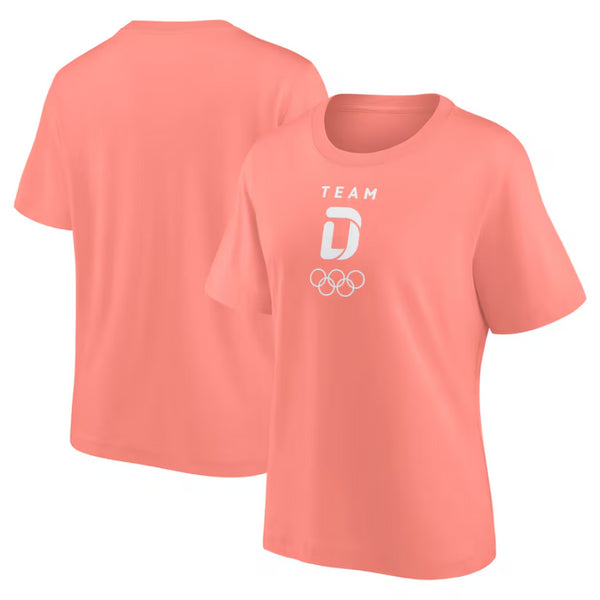 Team D Olympics T-Shirt Women's Small Mono Logo Top