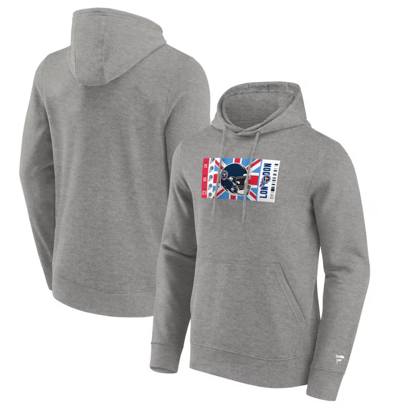 Tennesee Titans Men's Hoodie NFL Grey London HT2 Hoodie