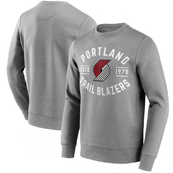 Portland Trail Blazers Sweatshirt Men's NBA Grey True Classic Top