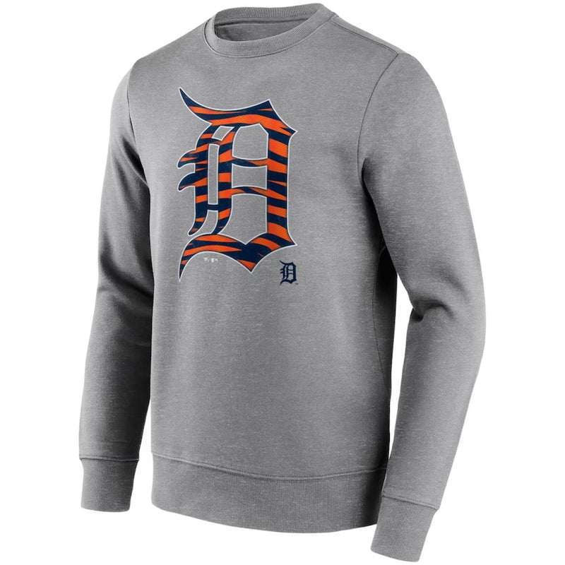 Detroit Tigers Men's Sweatshirt Baseball Hometown Grey Top
