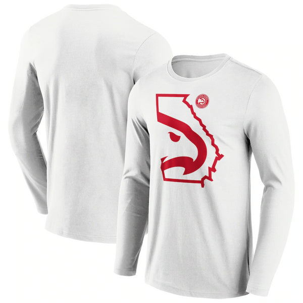 Atlanta Hawks NBA T-Shirt Men's State Hometown LS Top