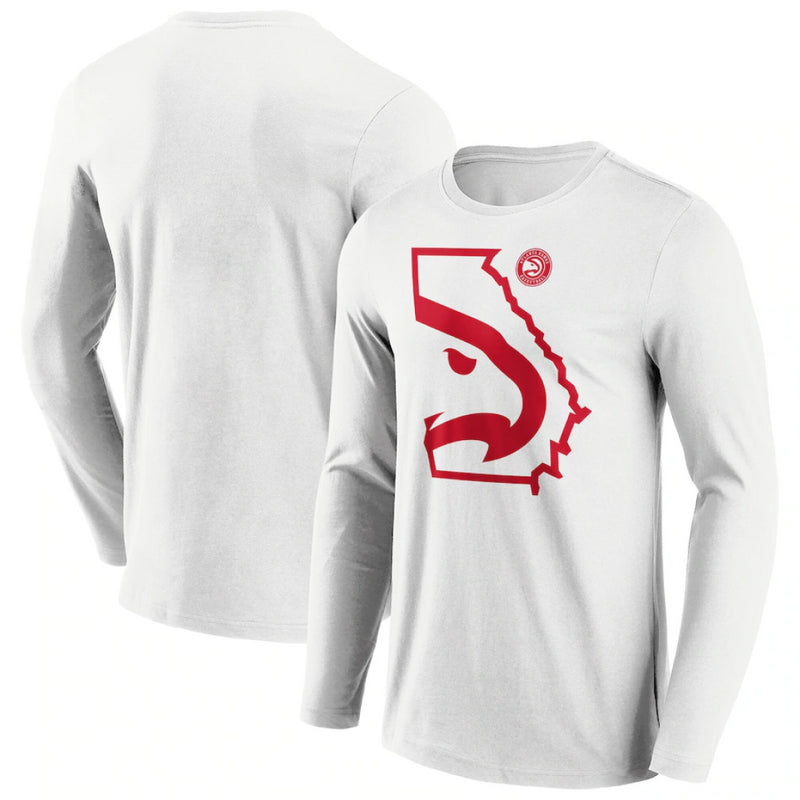 Atlanta Hawks NBA T-Shirt Men's State Hometown LS Top